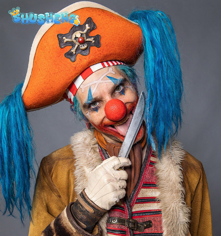 Anime Cosplay High Quality - Joker Buggy Anime OP Cosplay Kostuum