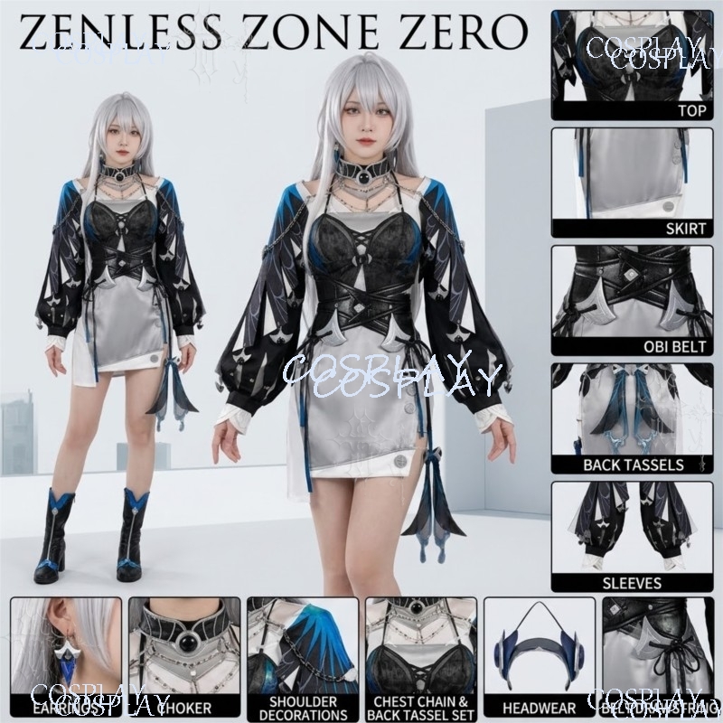 Anime Cosplay Zero Two - Zenless Zone Zero Game Cosplay Kostuum