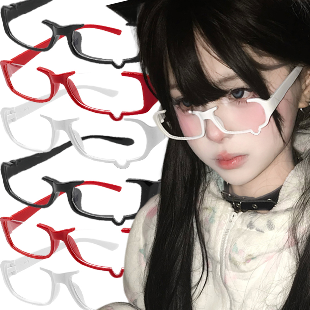 Anime Cosplay Korean Girl - Japanse Anime Huilen Brillen Half Frame