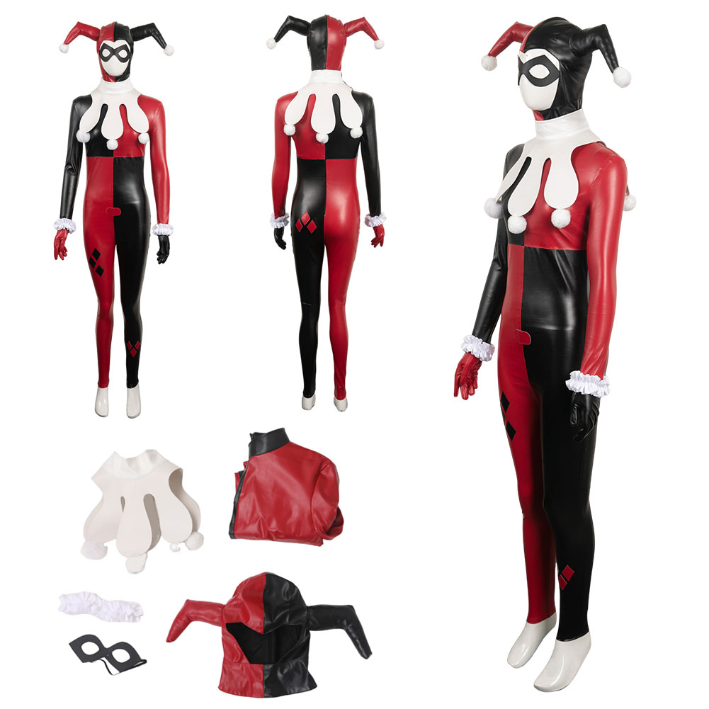 Anime Harley Quinn Cosplay - Zelfmoord Quinzel Cosplay Volwassen Meisjes Jumpsuit
