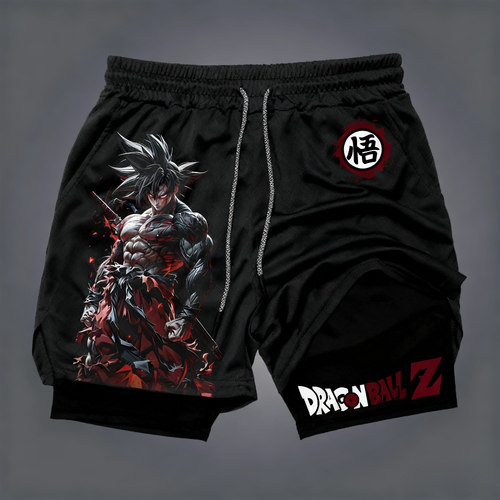 Dragon Ball Saiyan Armor - Dragon Ball dubbellaagse herenshorts Son Goku