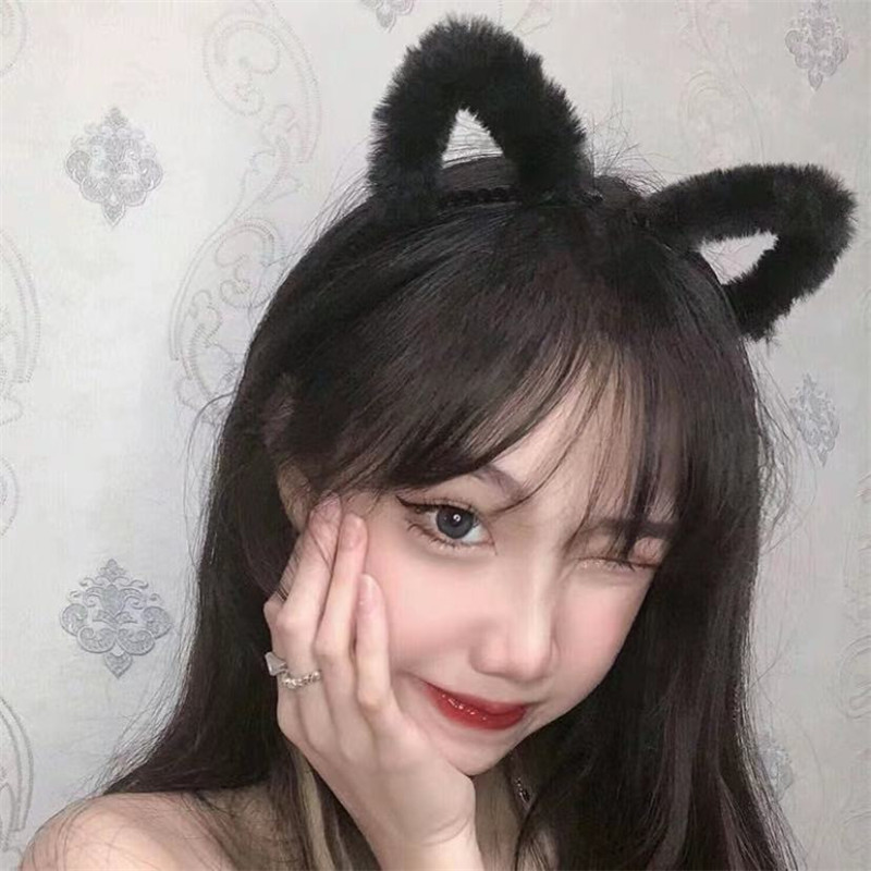Anime Cosplay Korean Girl - Schattige harige kittenoren haarband pluche kattenoor