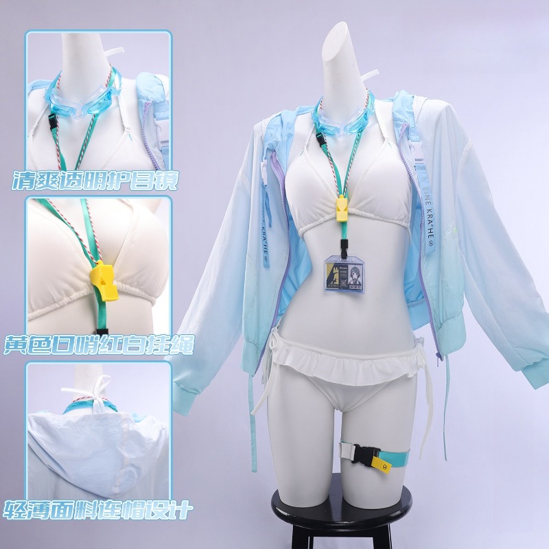 Anime Cosplay Outfit Girl - La Pluma Badpak Game Arknights Cosplay
