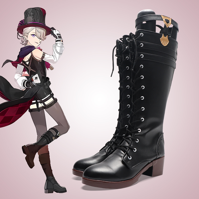 Cosplay Anime Shoes - Genshin Impact Lyney Cosplay Schoenen Game