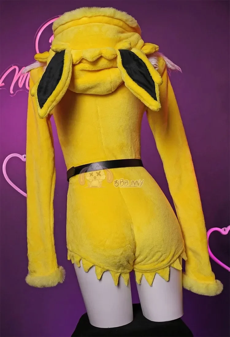 Sexy diepe V bodysuit met capu - Anime Cosplay Bunny recensie en prijs