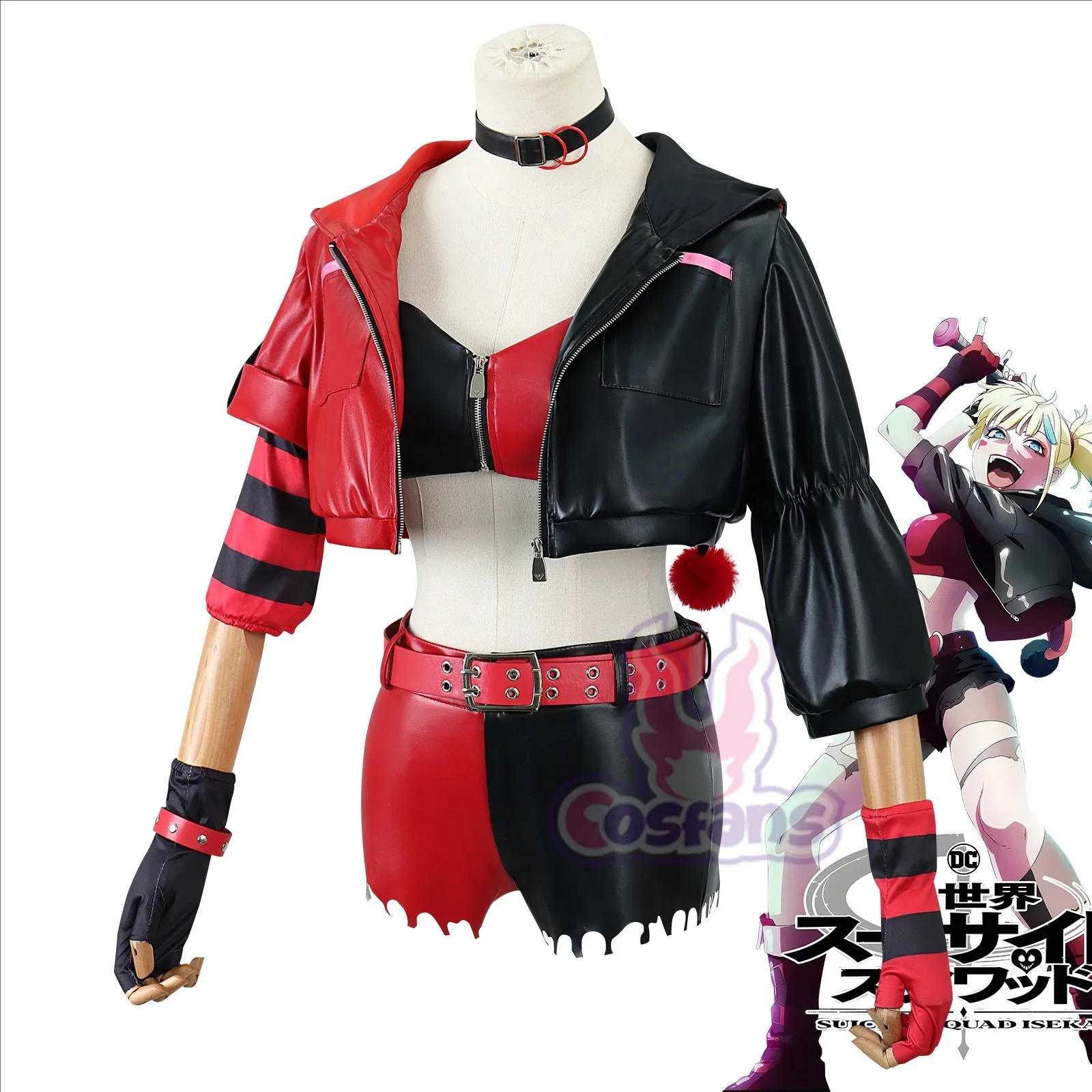 Zelfmoord Anime Quinn Cosplay  - Anime Harley Quinn Cosplay recensie en prijs