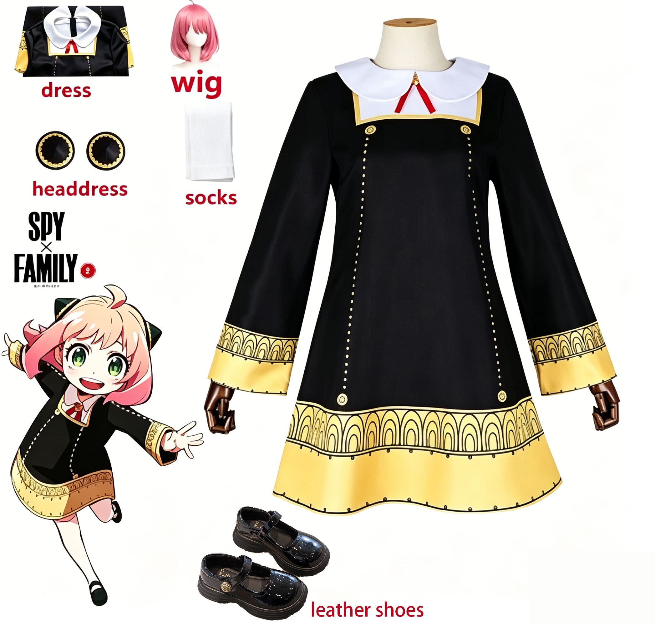 Spy X Family Anya Forger Cospl - Spy Family Outfit recensie en prijs